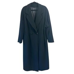 Vintage Saks Fifth Avenue Regency Cashmere Double Breasted Womens Trench Coat 10